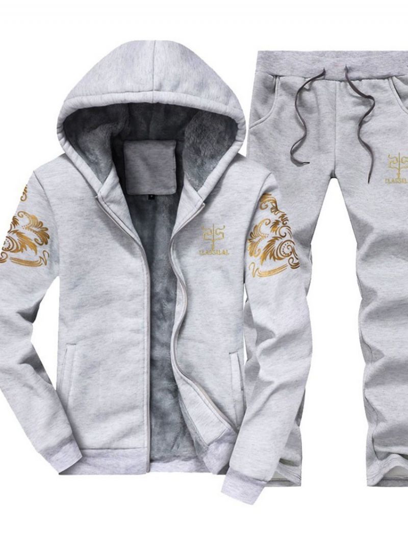 Floral Hoodie Casual Χειμερινό Ανδρικό Ντύσιμο