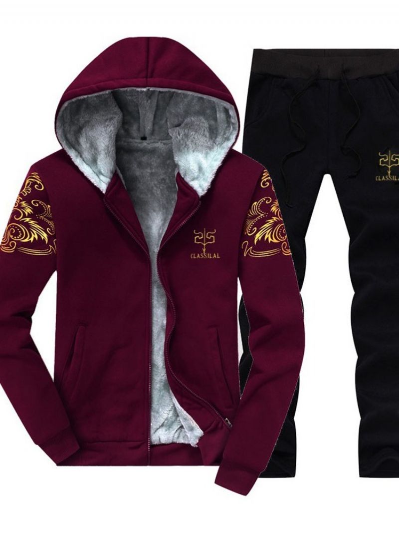 Floral Hoodie Casual Χειμερινό Ανδρικό Ντύσιμο