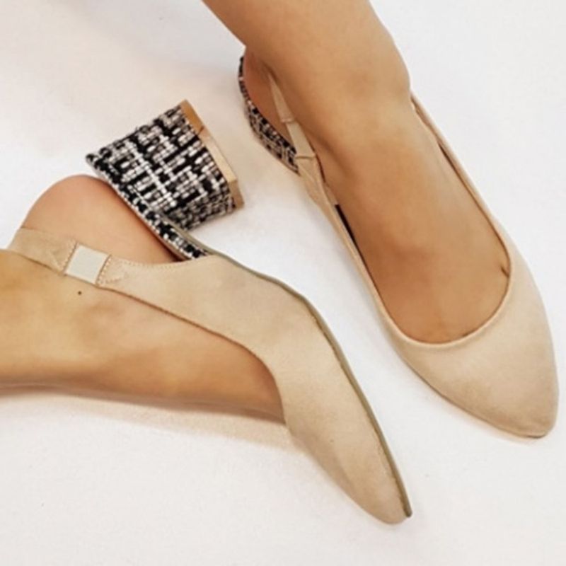 Ethnic Σανδάλια Με Κλειστά Δάχτυλα Slip-On Slingback Strap