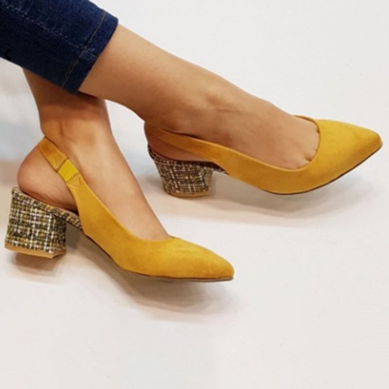 Ethnic Σανδάλια Με Κλειστά Δάχτυλα Slip-On Slingback Strap