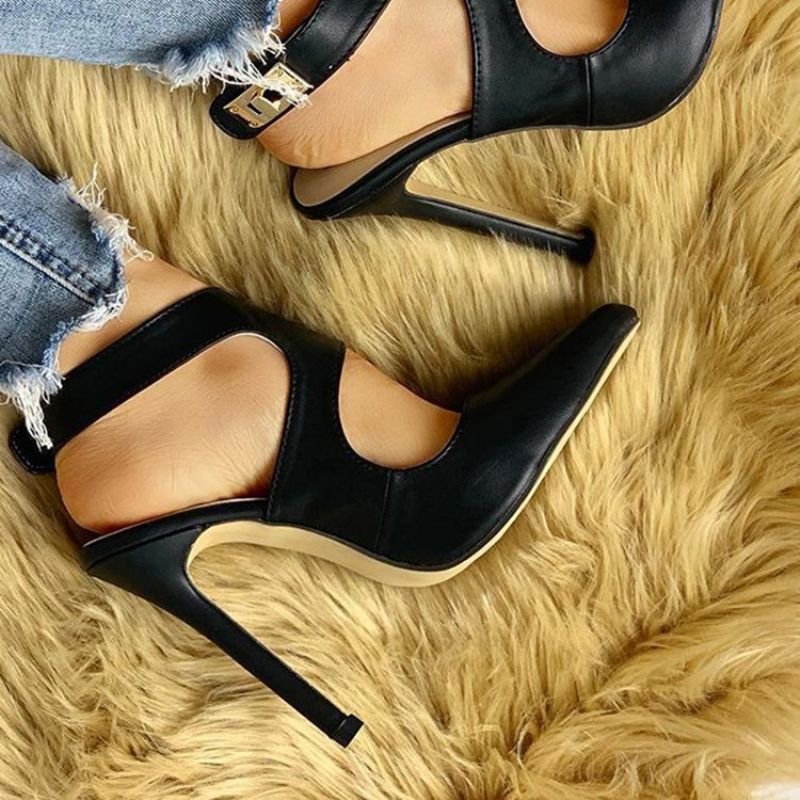 Γυναικεία Σανδάλια Με Αγκράφα Stiletto Heel Μυτερά