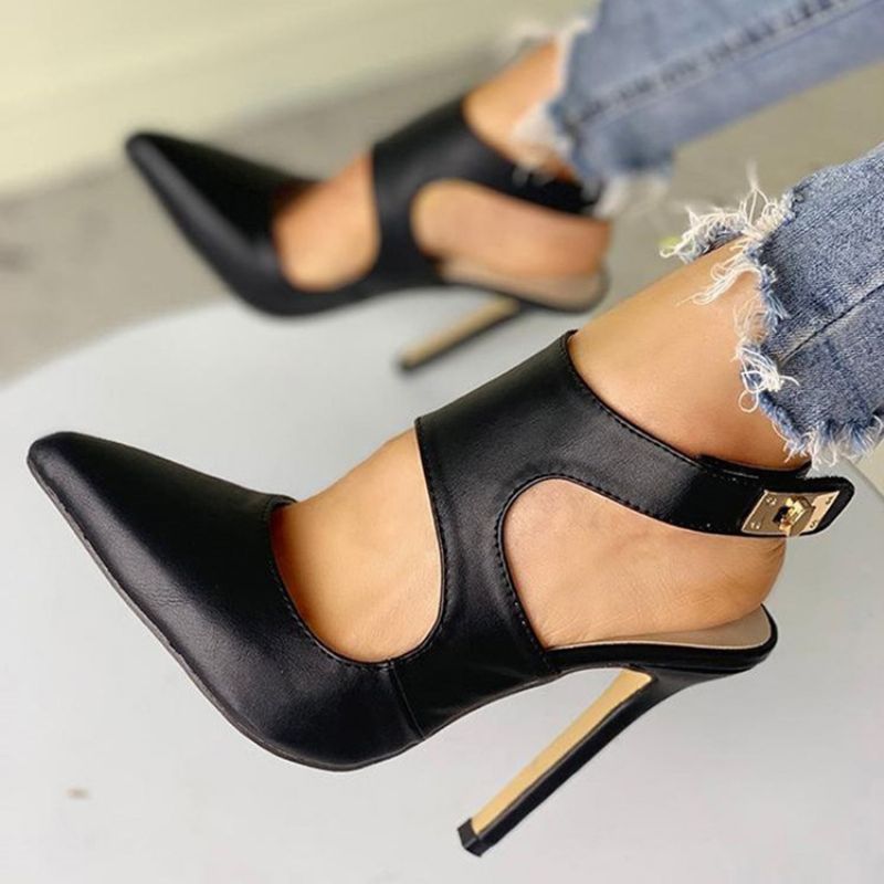 Γυναικεία Σανδάλια Με Αγκράφα Stiletto Heel Μυτερά